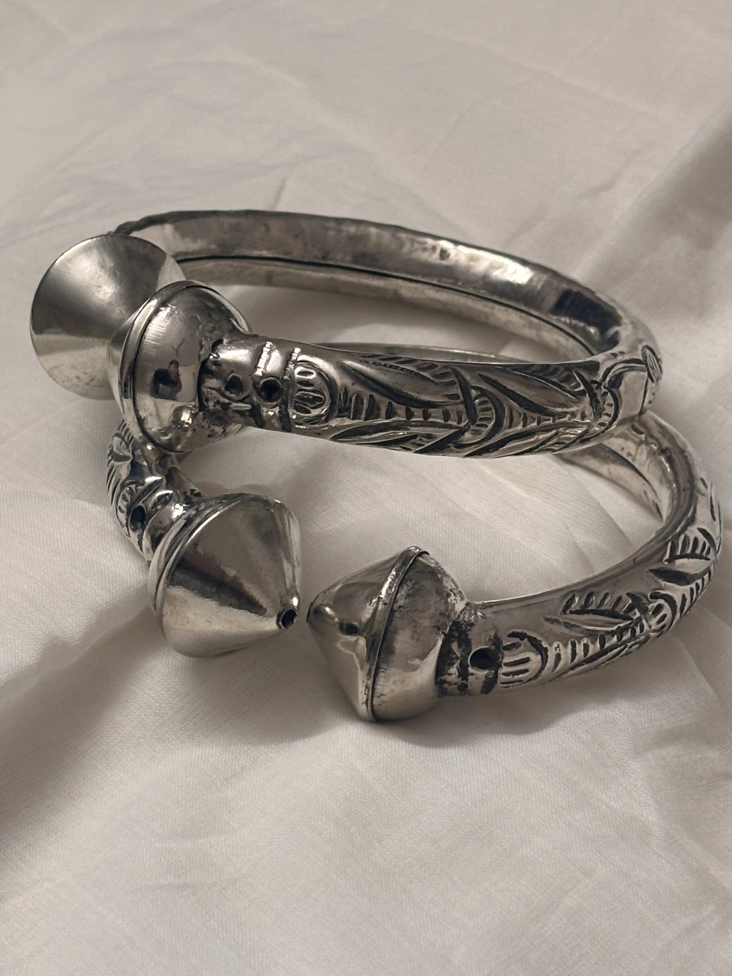 Authentic Haryanvi Jewellery Kadi (Anklet) – Silver Finish Ethnic Foot Ornament